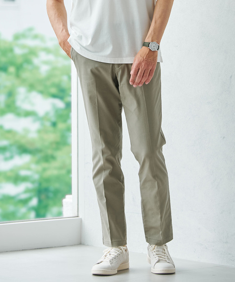メンズ ストレッチ ノータック スマート チノパンツ【日本製生地】通販