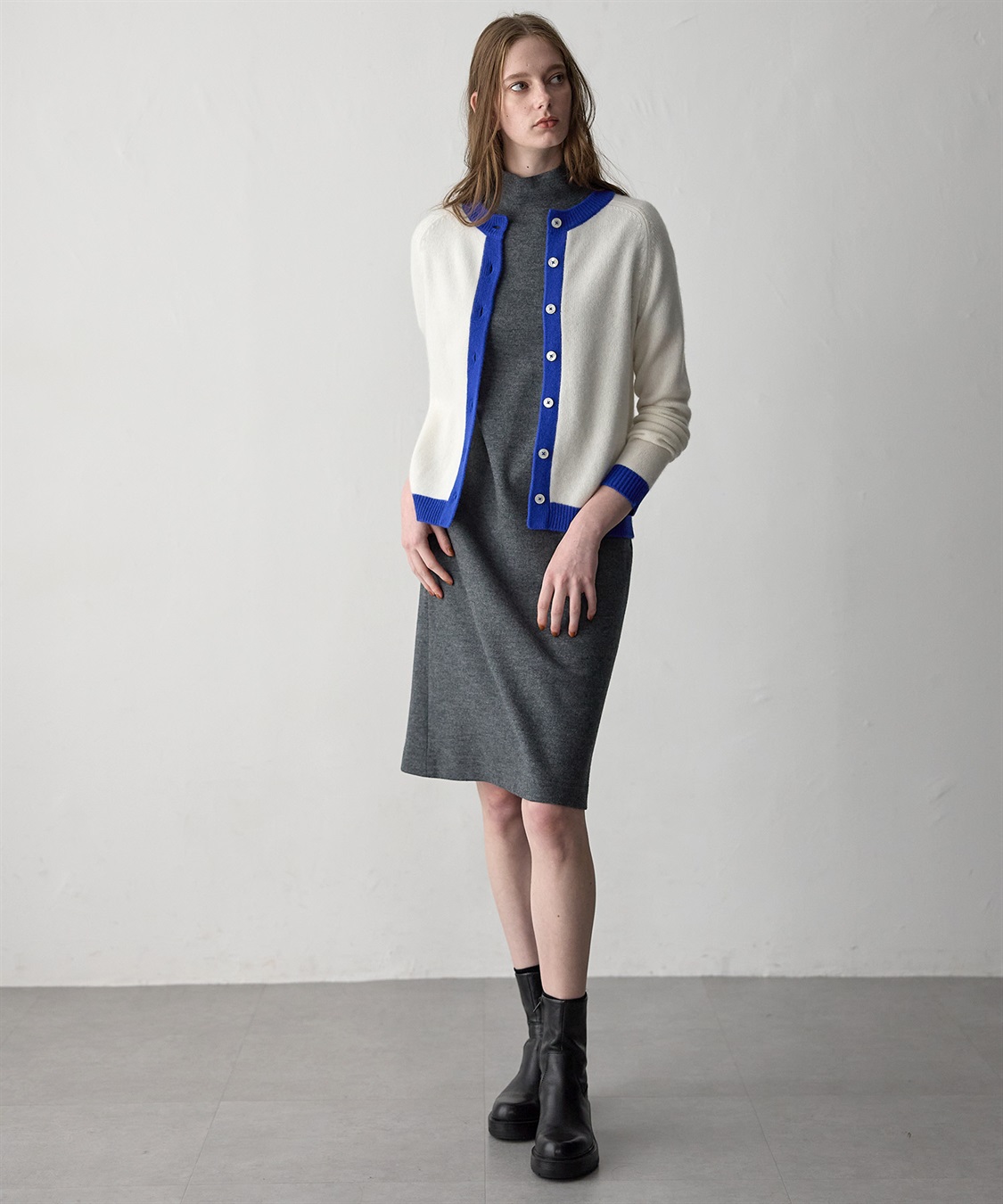 WEB限定】カシミヤ配色ニットカーディガン 49AV JUNKO SHIMADA｜クロス