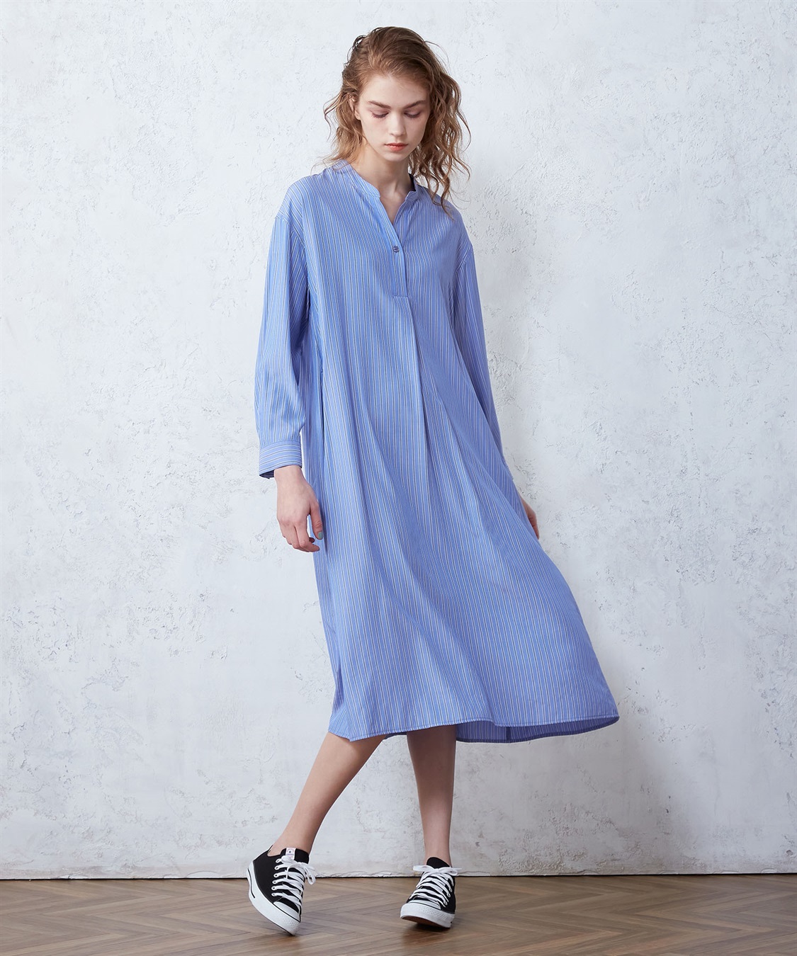 ストライプシャツワンピース LE SOUK HOLIDAY｜クロスプラス公式通販サイト