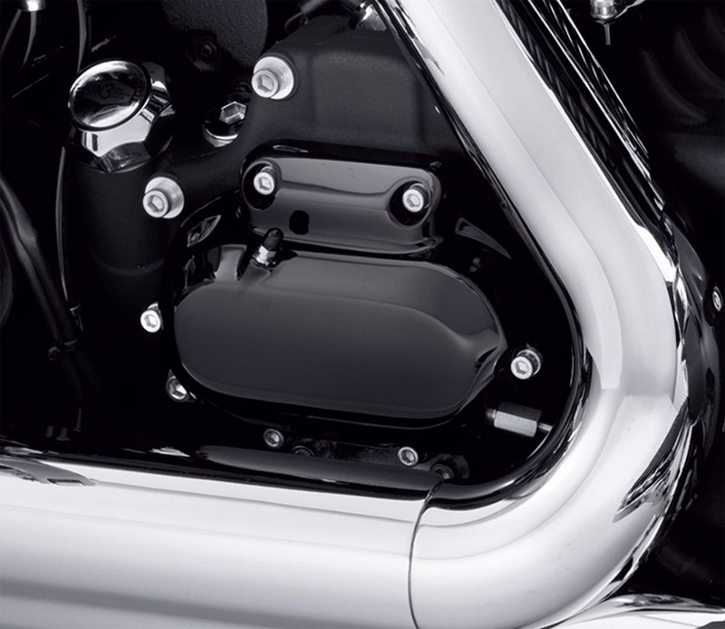 グロスブラック トランスミッションサイドカバー - Harley Davidson