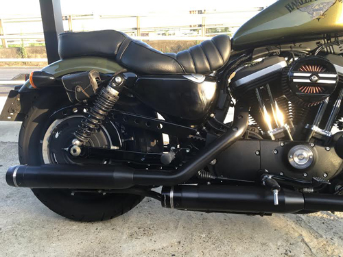 スクリーミンイーグル・ストリートキャノンマフラー・ブラック