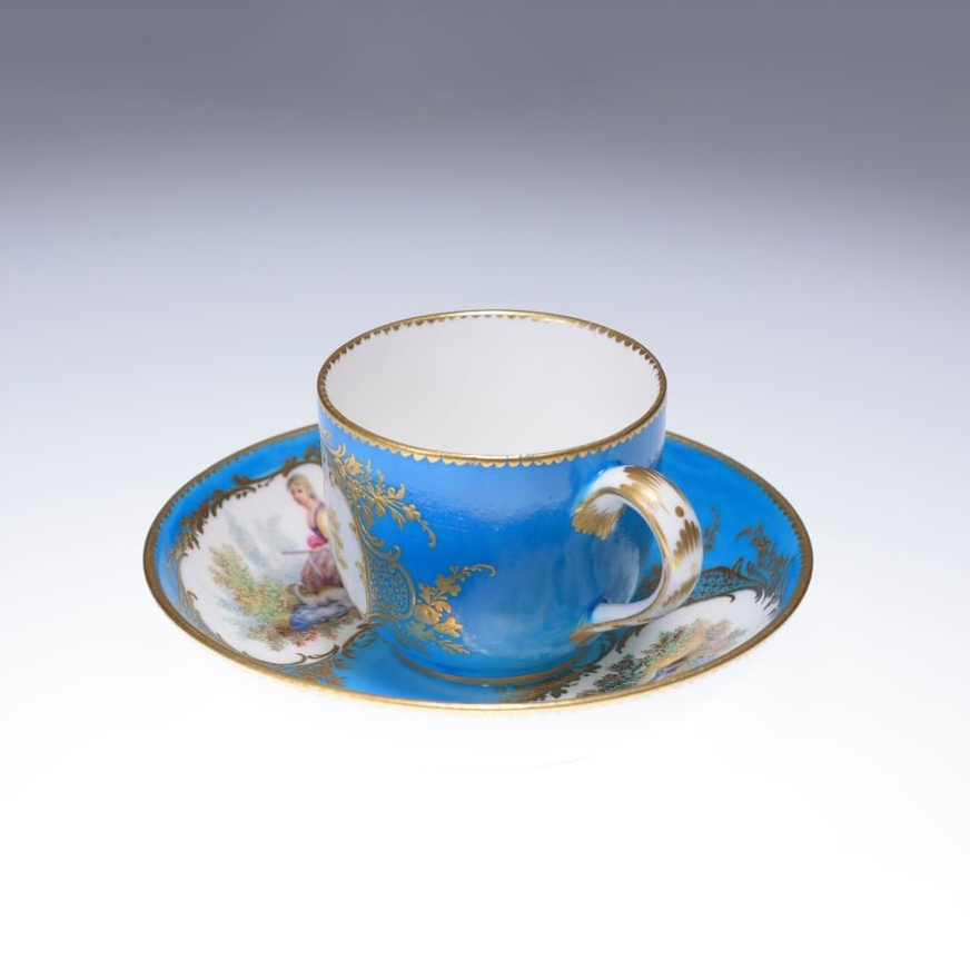 フランス 19世紀 磁器 Sevres セーヴル カップ&ソーサー