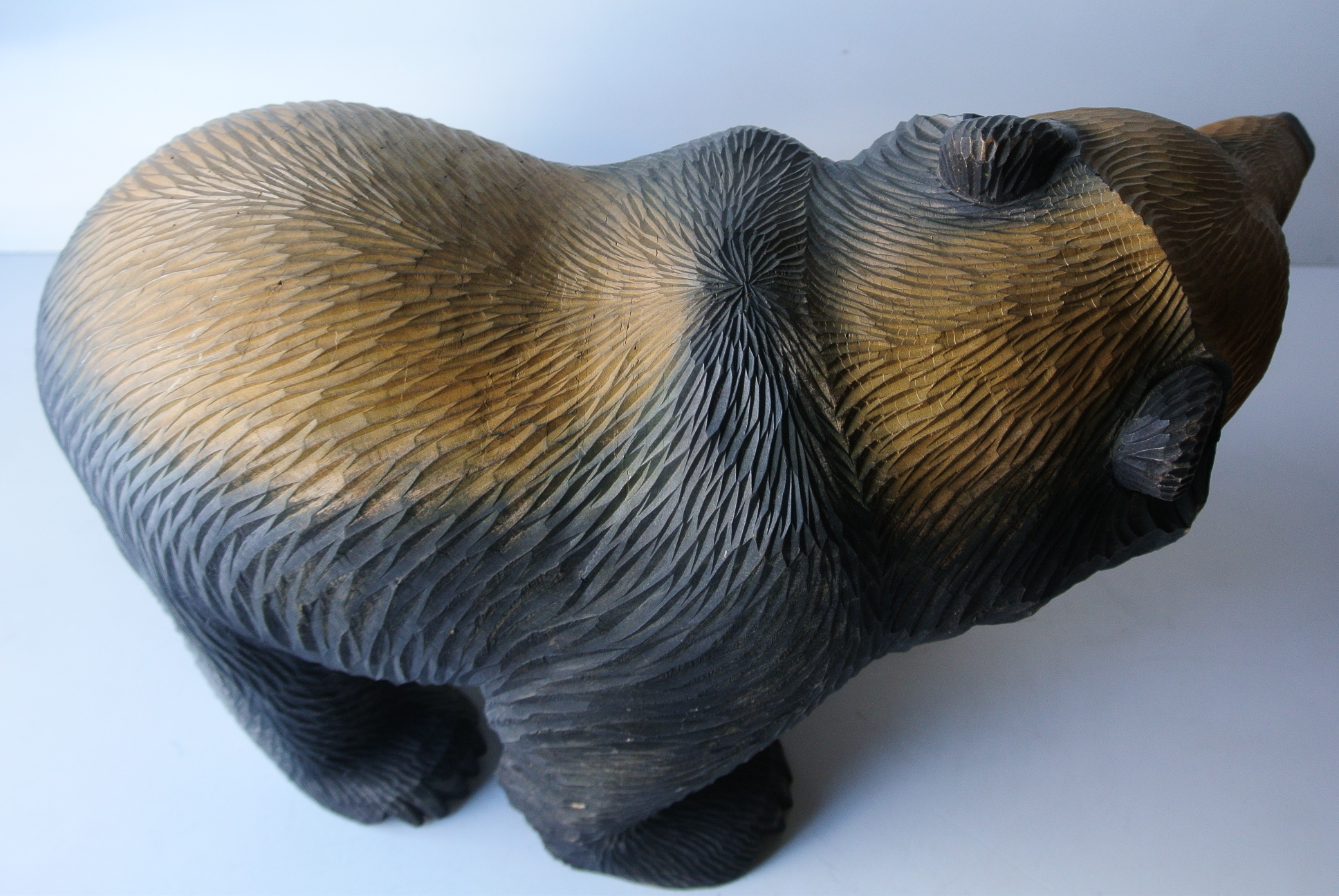 加藤貞夫「這い熊」木彫り熊 - アンティーク雑貨・古道具の札幌