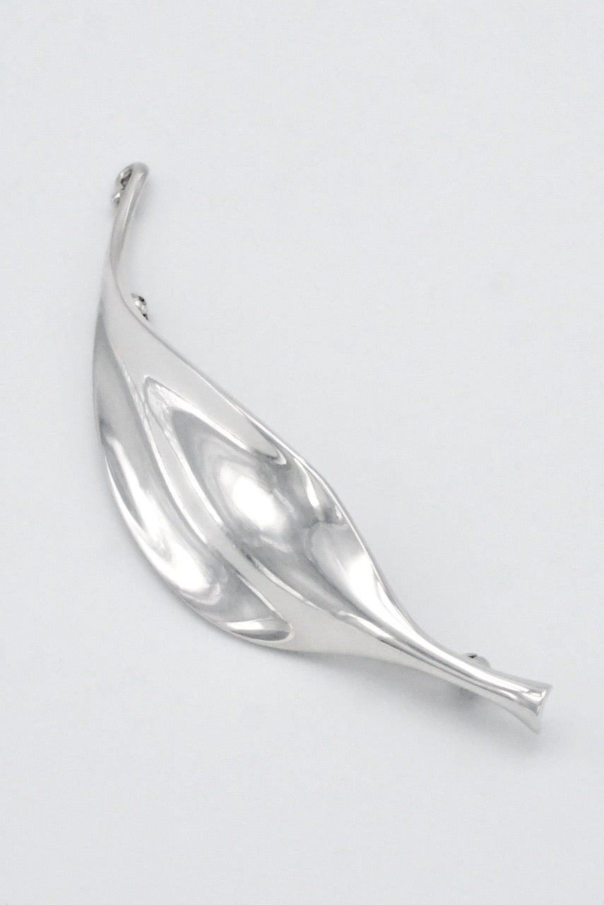 Vintage Georg Jensen Sterling Silver Plume Brooch Pin Design 391