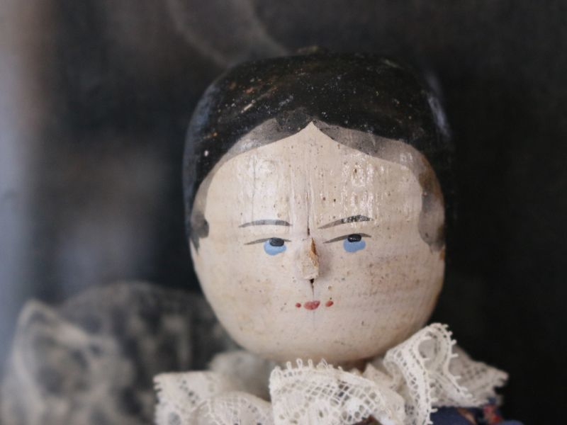 ウッデン ペグ ドール＊/Wooden Doll/ウッデンドール-/Antique