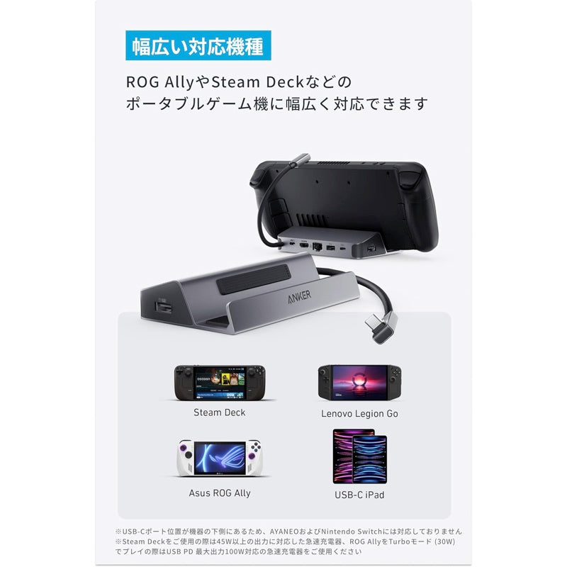 Anker USB-C ハブ (6-in-1, For Game Console) |ハブの製品情報