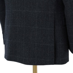 日本製生地 尾州ウールジャケット 紺格子柄 LES MUES【AOKI公式通販】