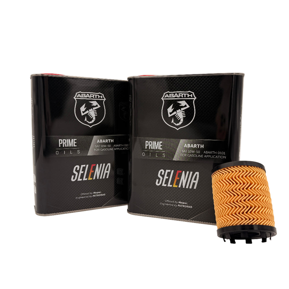 Genuine Abarth 500 / 595 / 695 Selenia Oil 10w50 Pack w/ Oil