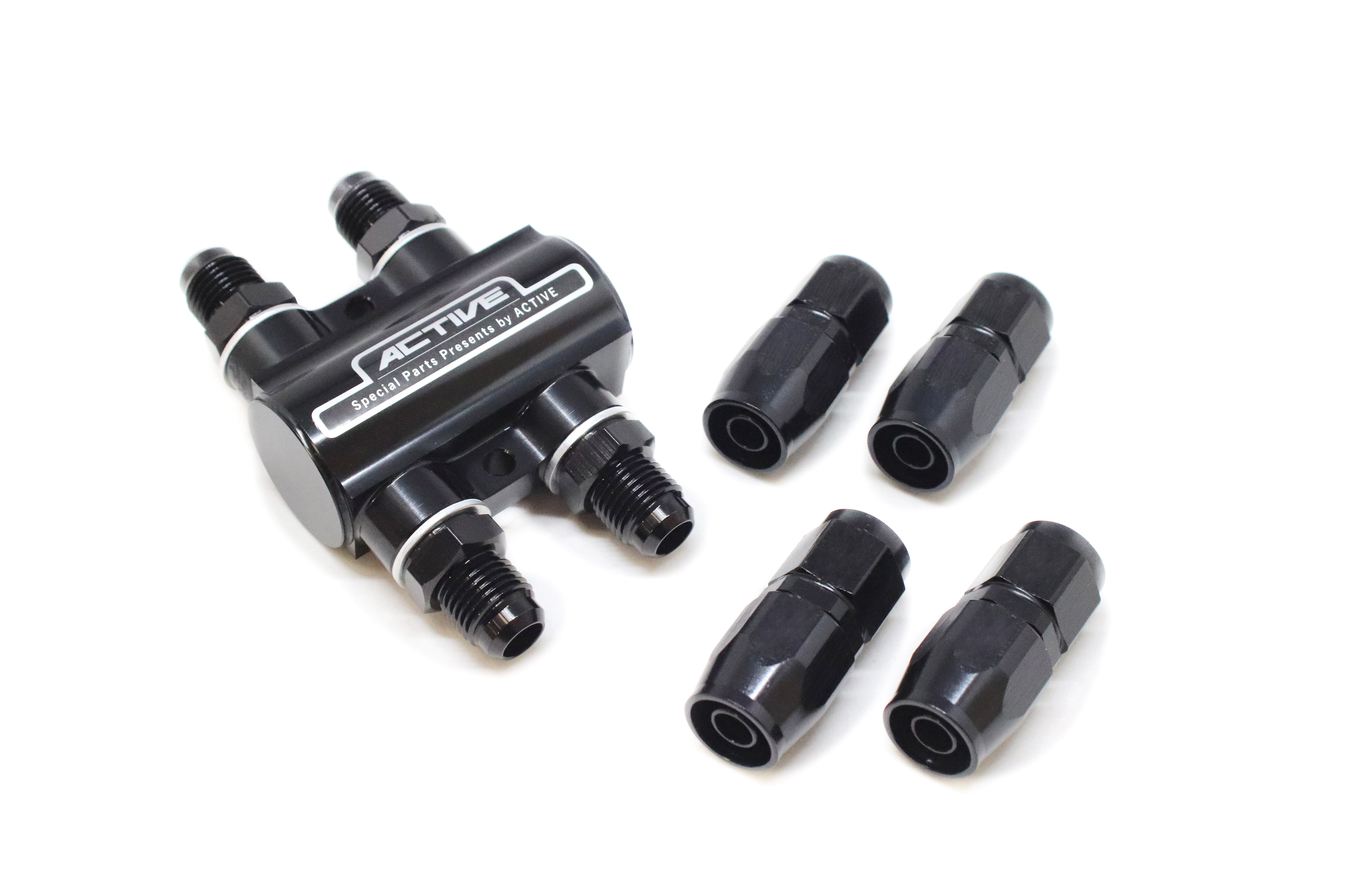サーモスタットキット #8 ブラック (ストレートフィッティング×4) | ACTIVE