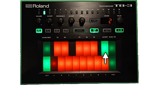 Roland Aira TB-3 Settings Famous Patterns