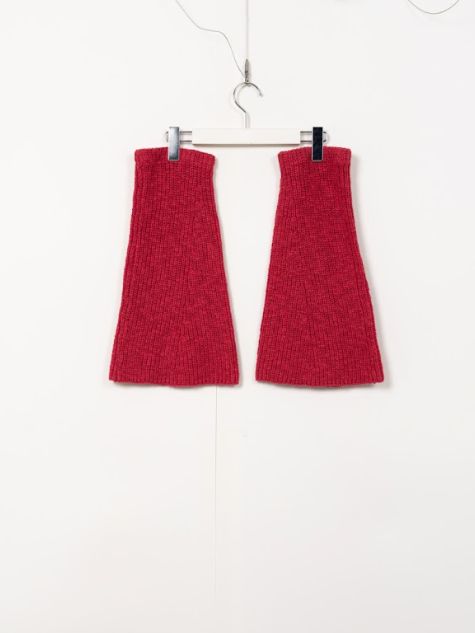 KAMIYA - ニットレッグウォーマー - KNIT LEG WARMERS - RED | ADDICT