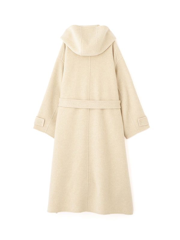 ETRE TOKYO - ウールフーディーリバーコート - BEIGE | ADDICT WEB SHOP