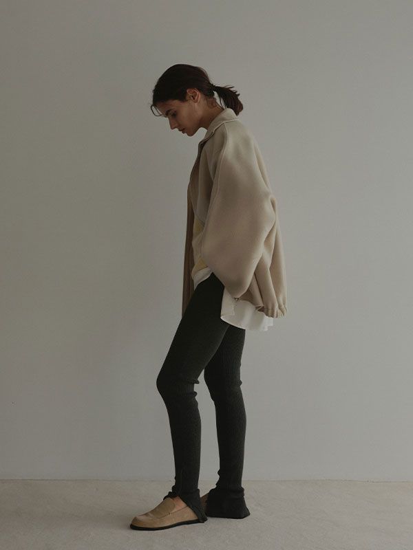 ETRE TOKYO - メルトンスタンドネックリバーブルゾン (SAGE) | ADDICT