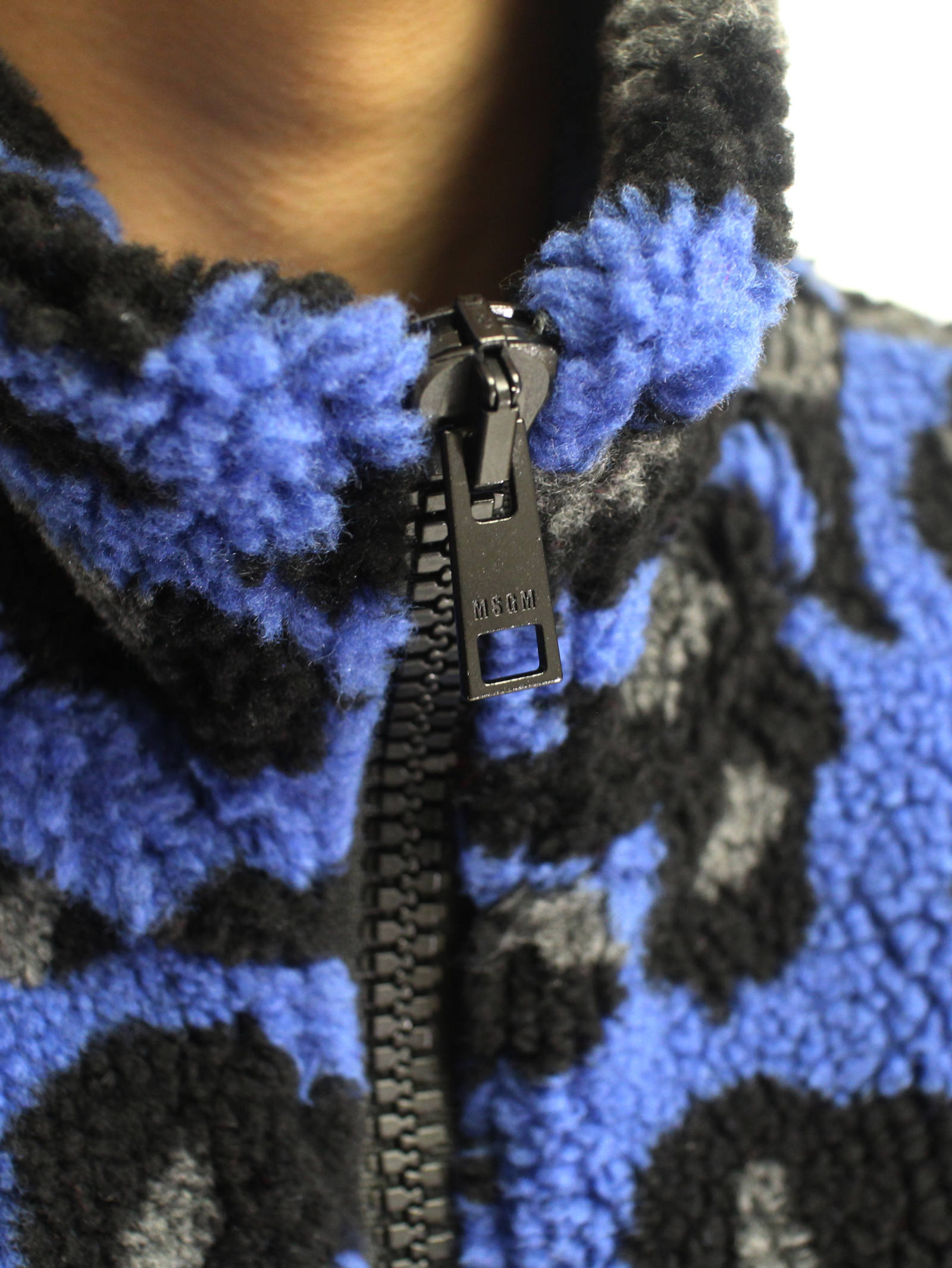 MSGM - レオパードボアブルゾン - MSGM BOA JK BLUE | ADDICT WEB SHOP