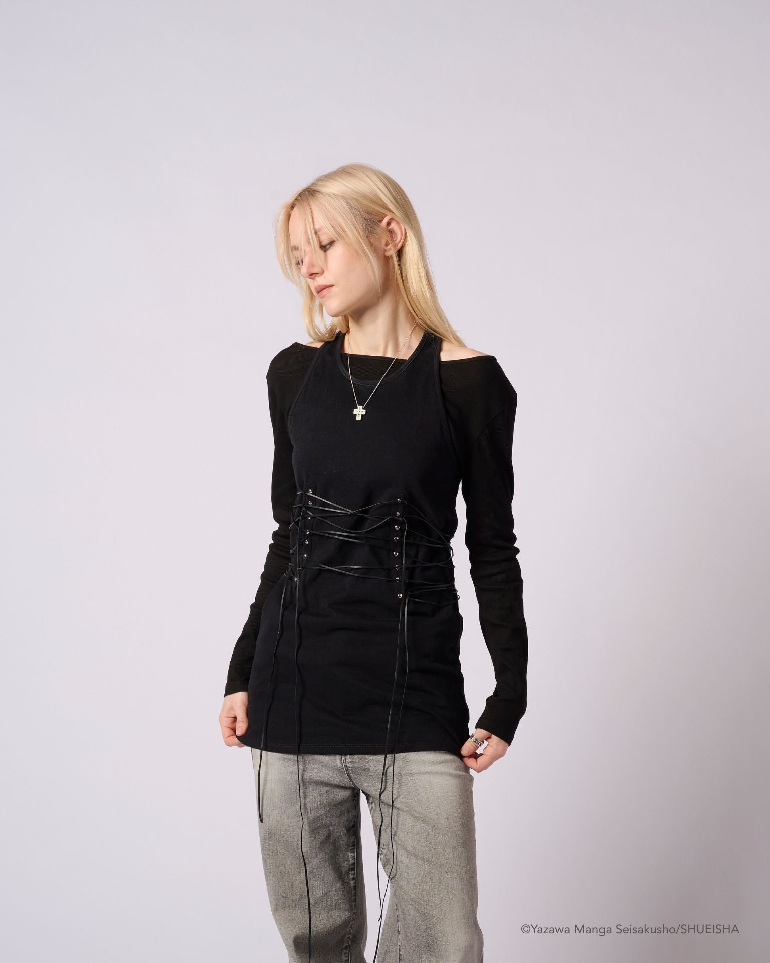 NANA × ADDIXY LACE-UP TOP