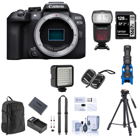 Canon EOS R10 Mirrorless Camera, Bundle with Complete Kit 5331C002 PK