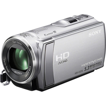 Sony HDR-CX210 HD 8GB Flash Memory Camcorder, Silver - Adorama