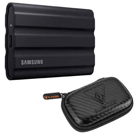 Samsung T7 Shield 4TB USB 3.2 Gen 2 Type-C External SSD, Black w