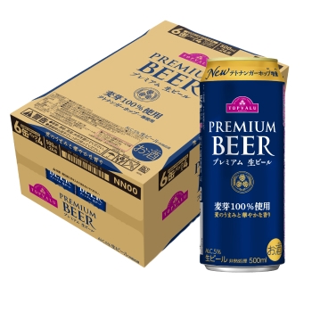 プレミアム生ビール 500ml×24本 / トップバリュ(TOPVALU New Premium