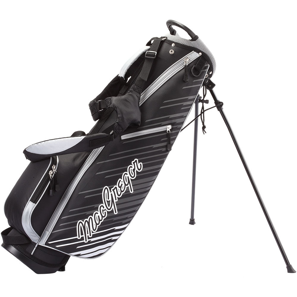 MacGregor V-MAX Junior 8-Piece Set Boys Stand Bag - Silver (Ages 12-14