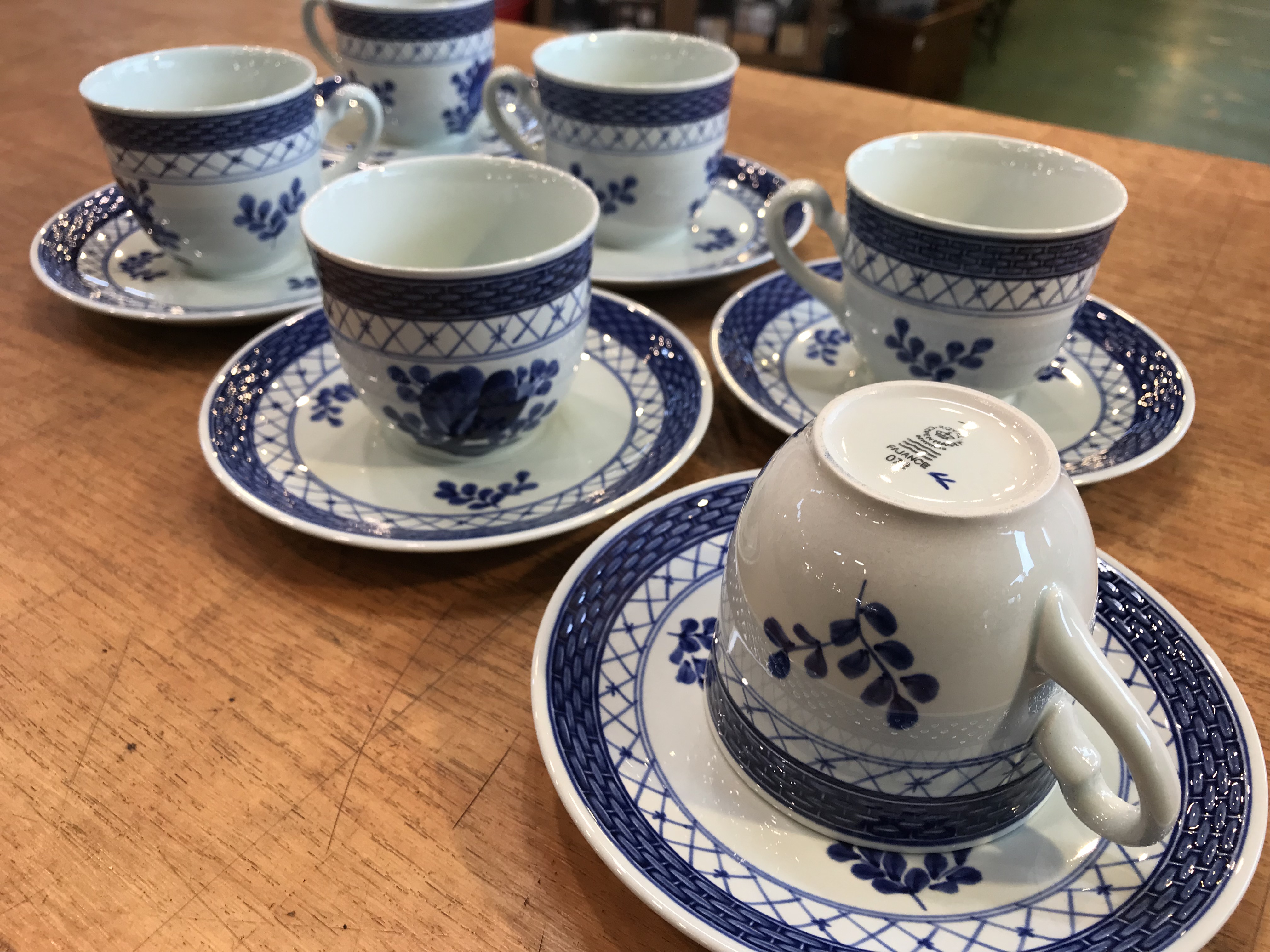 RoyalCopenhagen FAJANCE Tranquebar カップ＆ソーサーセット買取致し