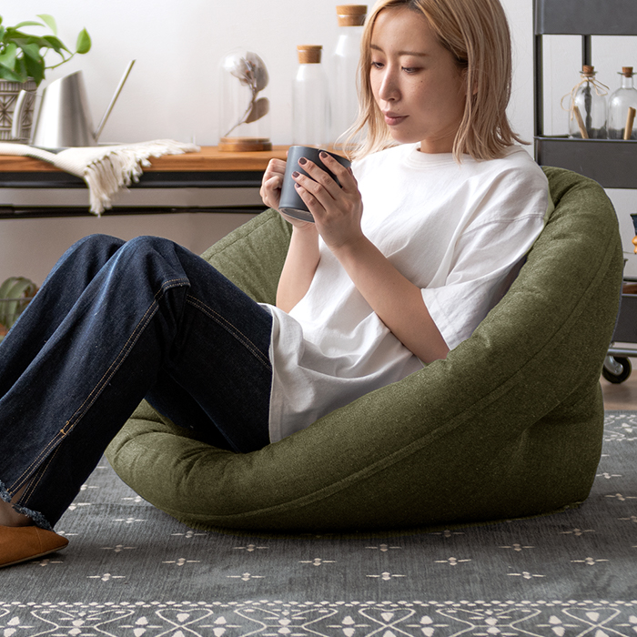 ソファになる2WAYフロアクッション ごろ寝対応 デニム調 COZY | 家具