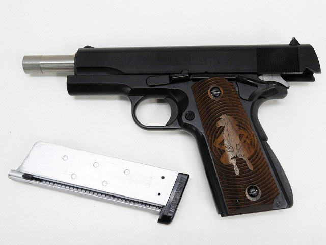 WA] コルトガバメント .45 シリーズ80 CAW木製グリップカスタム (中古