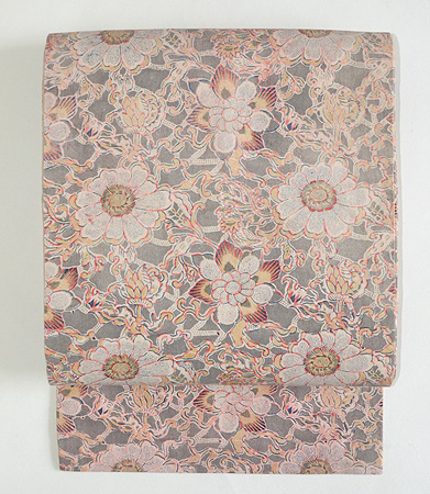 和更紗「籬に花唐草」名古屋帯