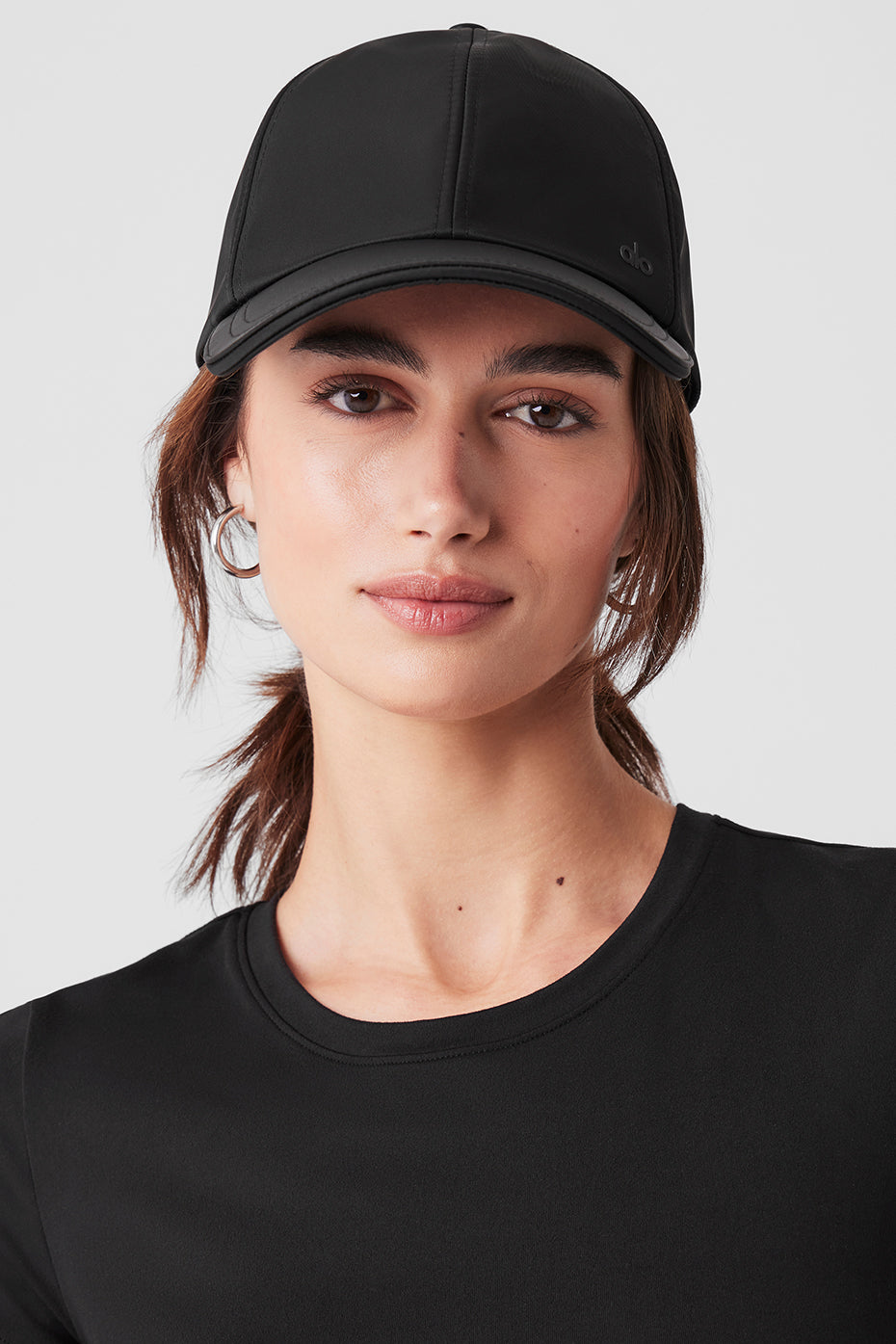 Satin Off-Duty Cap - Black | ALO
