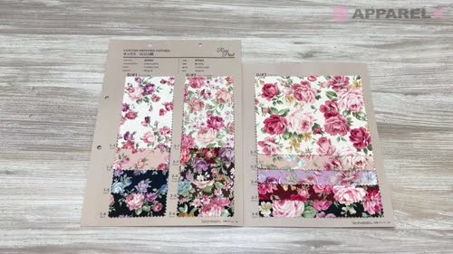 87502 SEVENBERRY® オックス ロココ柄プリント[生地] VANCET/オークラ