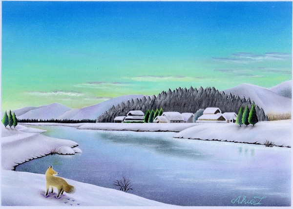 2月の風景」 by アキオ｜Artmeter｜暮らしを彩るアートが、きっと見つかる