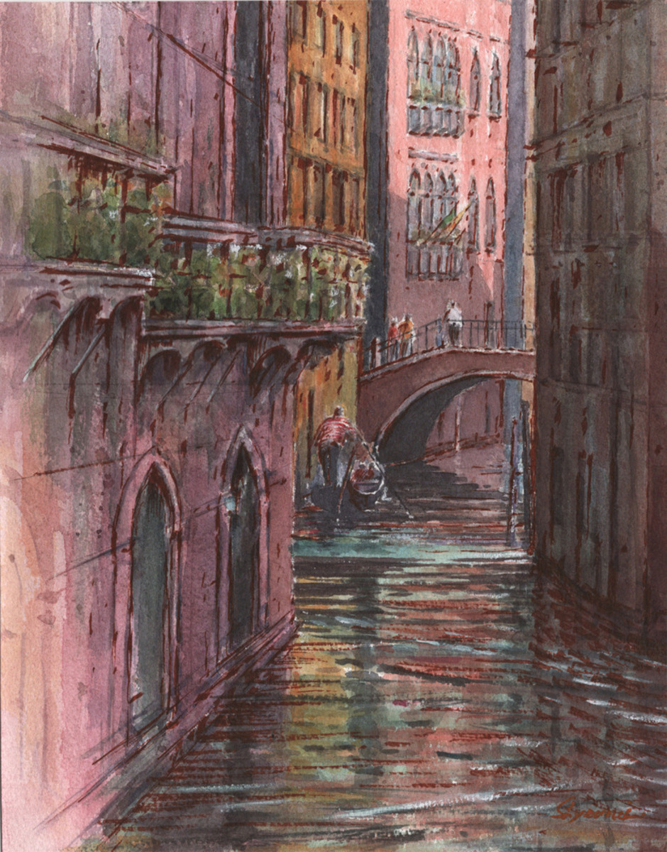 水彩画原画 横浜三渓園・大池 #666」 by syoumei｜Artmeter｜暮らしを