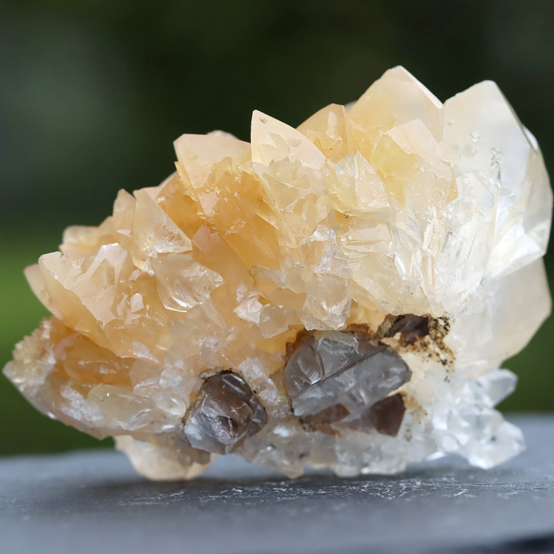 雲南省産イエローカルサイトクラスター-015水晶クラスター、天然石