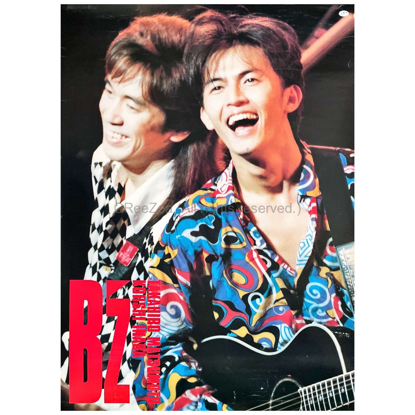 買取】B'z(ビーズ) ポスター 稲葉浩志 松本孝弘 1992頃 A1