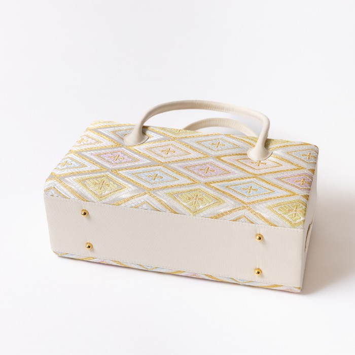 8277)新品 利休バッグ 日本製 西陣織 帯地 和装用 あおりバッグ 8277