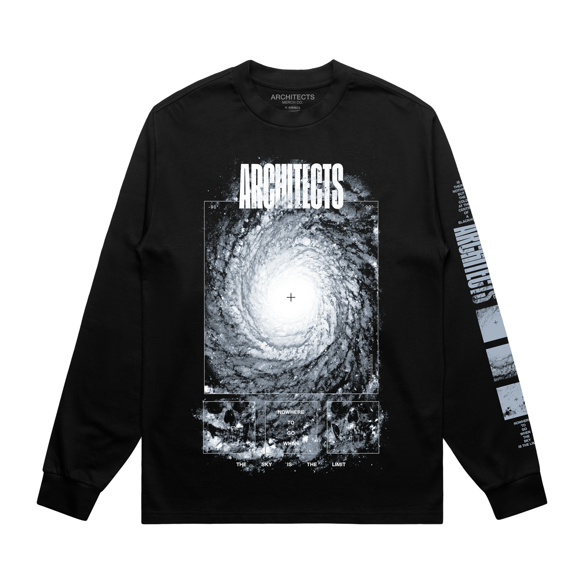 Blackhole Nowhere To Go Black Longsleeve T-Shirt | Architects