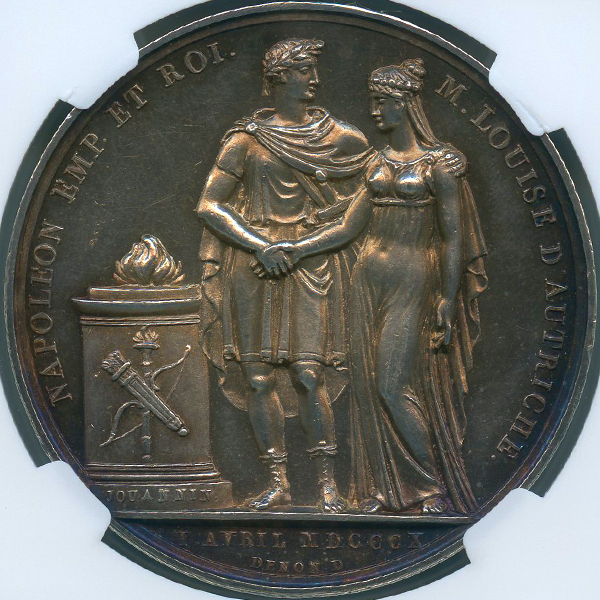 フランス ナポレオン1世御結婚記念 1810年 銀メダル NGC MS62 | ARK