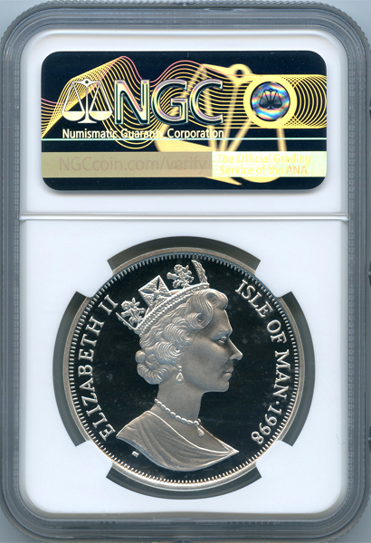 マン島 キャットコイン バーマン 1998年 クラウン 銀貨 NGC PF69UCAM