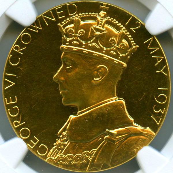 イギリス ジョージ6世戴冠記念 1937年 金メダル NGC PF63CAM | ARK