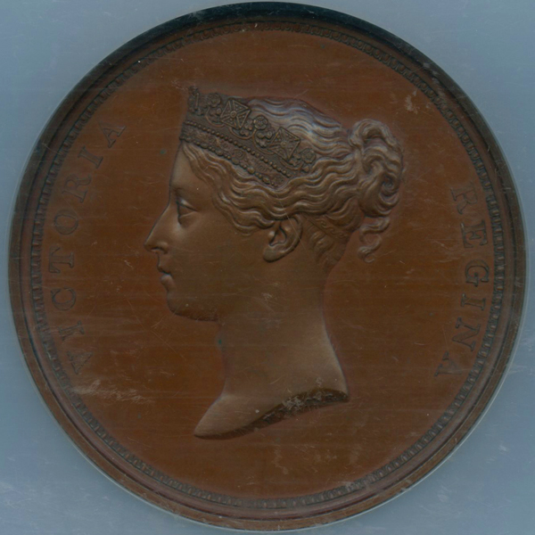 イギリス ヴィクトリア女王 ロンドンシティ訪問記念 1837年 銅メダル