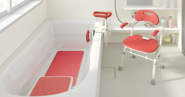 背付ポータブルトイレ 楽立AD | 【安寿】の介護用品 | アロン化成