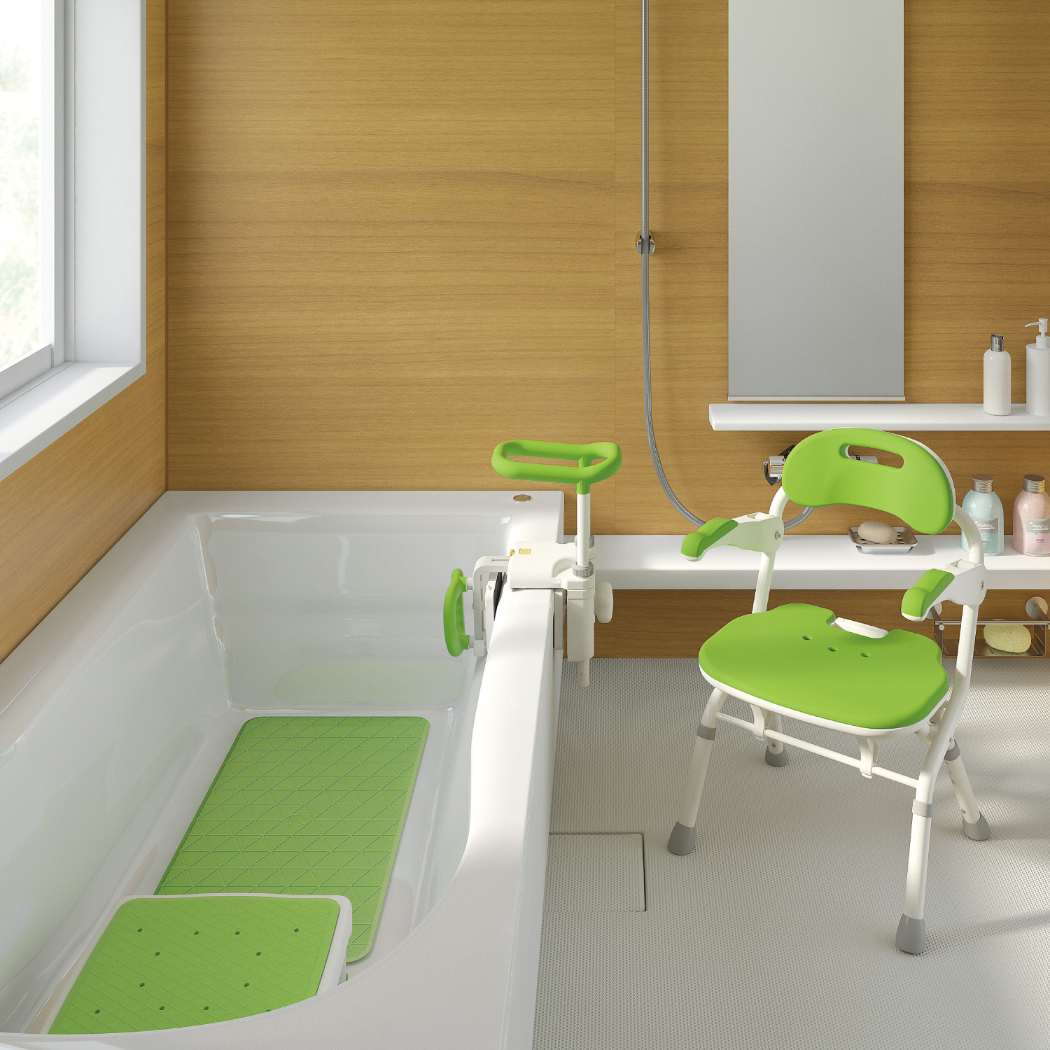 折りたたみシャワーベンチ FSフィット | 【安寿】の介護用品 | アロン化成