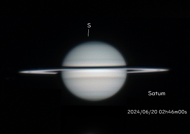 109096: 土星 2024/06/20 by 佐々木一男 - 天体写真ギャラリー