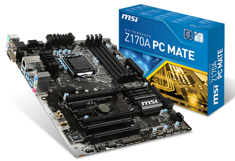 Z170A PC MATE | MSI マザーボード Intel Z170チップセット | 株式会社