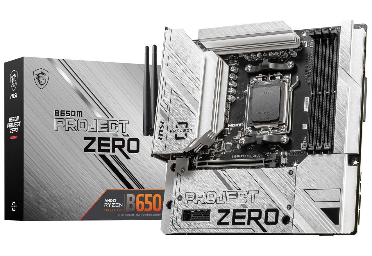 B650M PROJECT ZERO | MSI マザーボード AMD B650チップセット | 株式