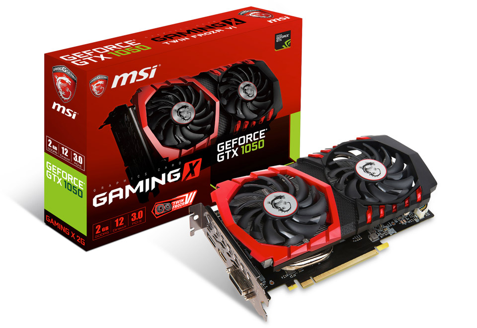 GeForce GTX 1050 GAMING X 2G | MSI グラフィックボード GeForce GTX