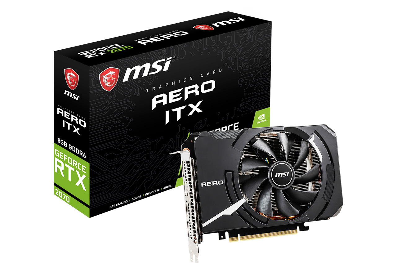 GeForce RTX 2070 AERO ITX 8G | MSI グラフィックボード GeForce RTX