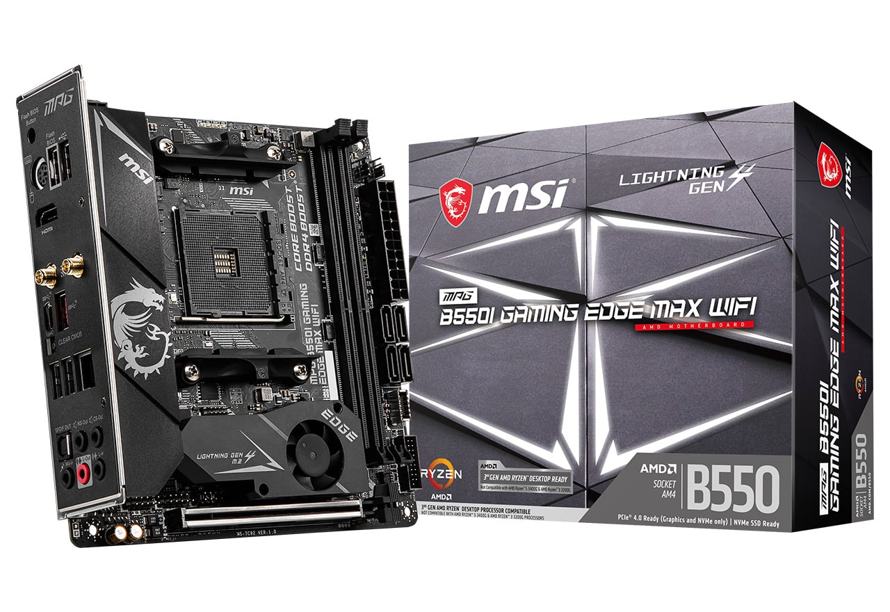MPG B550I GAMING EDGE MAX WIFI | MSI マザーボード AMD B550チップ