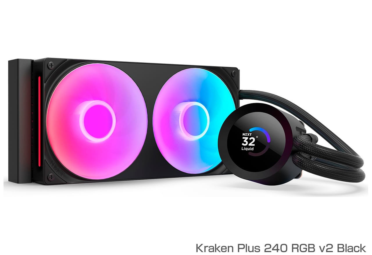 Kraken Plus RGB v2シリーズ | NZXT 水冷一体型CPUクーラー | 株式会社