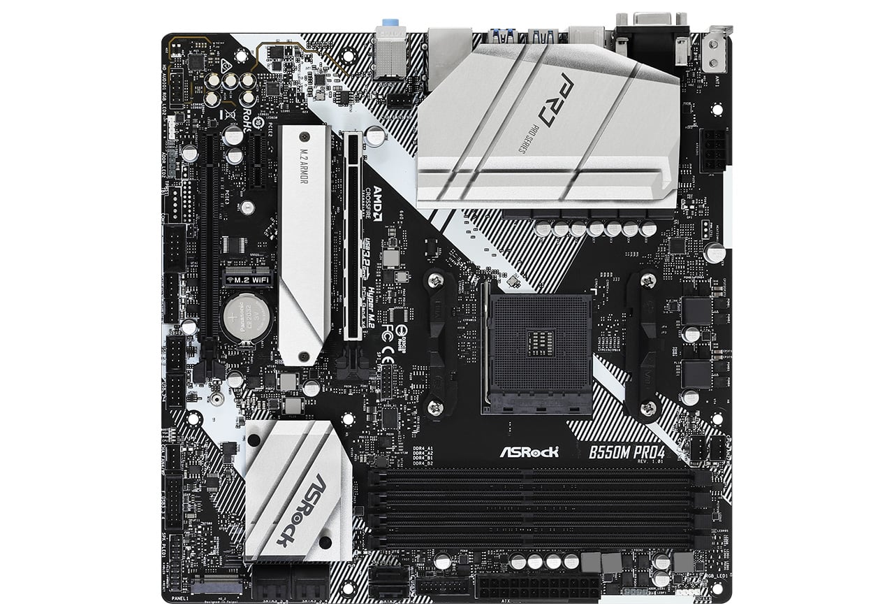B550M Pro4 | ASRock マザーボード AMD B550チップセット | 株式会社アスク